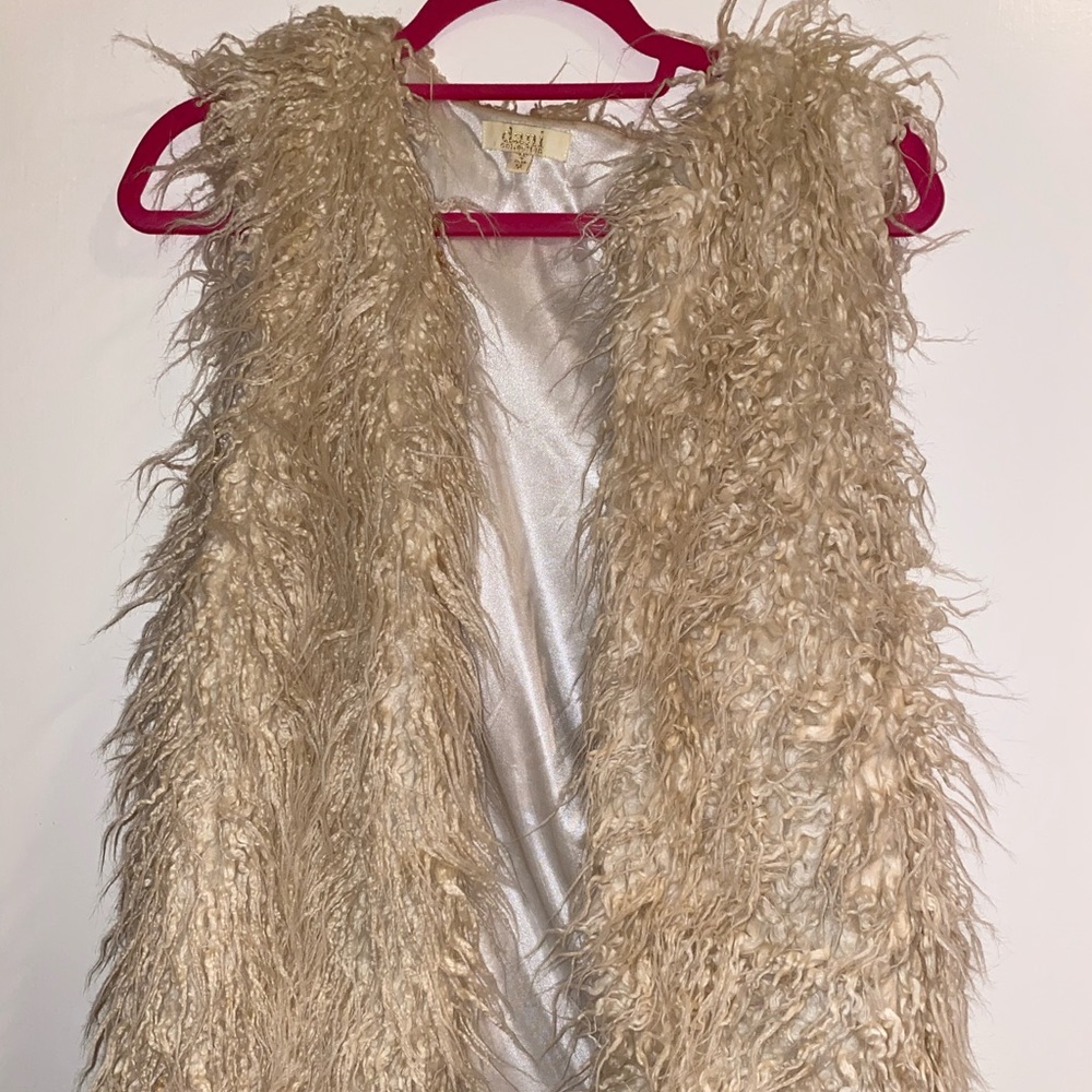 Faux fur vest